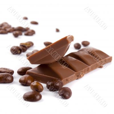 chocolate and coffee beans