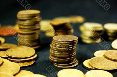 Pile of coins