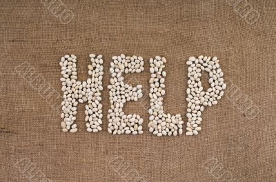 White bean on texture