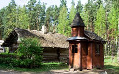 Tiny wooden church