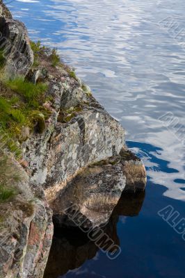 rocks and water
