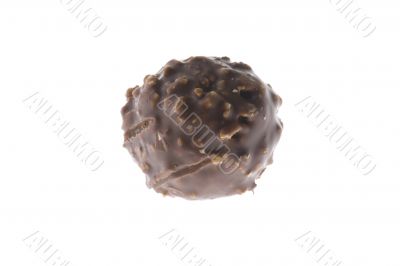chocolate confectionery on white