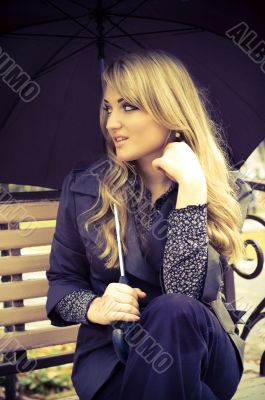 Girl with umbrella