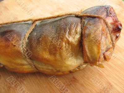 A hot smoked fish