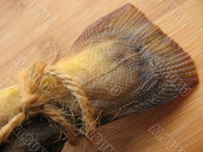 A hot smoked fish