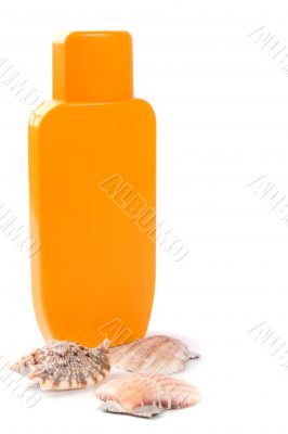 lotion and some shells