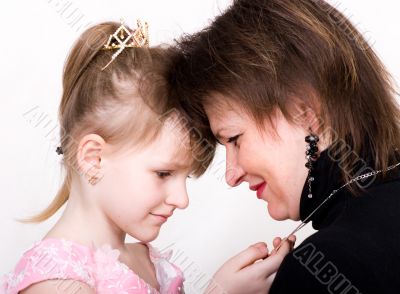 mother and daughter