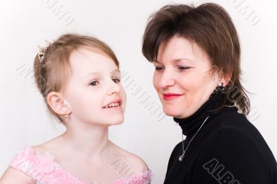 mother and daughter