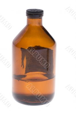 Medical bottle closeup