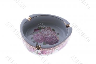 ash tray on white background