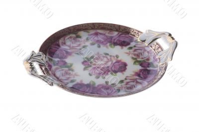 Big plate on white