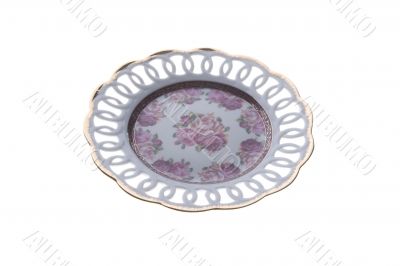 plate on white background