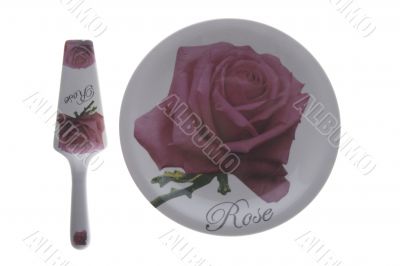 plate with shovel