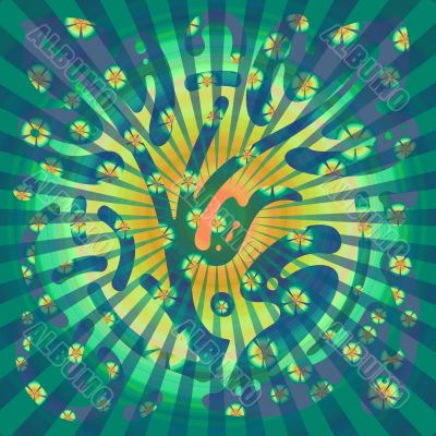 Green picture for congratulations