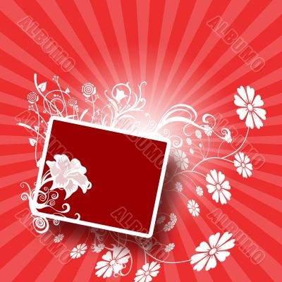 Element for congratulations, websites, frame