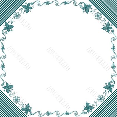Green frame for congratulations