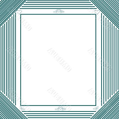 Green frame for congratulations