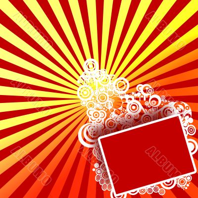Element for congratulations, websites, frame