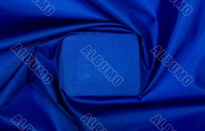 Blue textile square