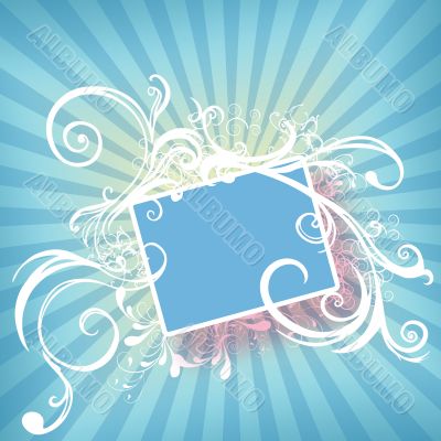 Element for congratulations, websites, frame