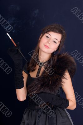 girl with a cigarette