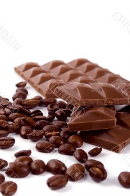 chocolate and coffee beans