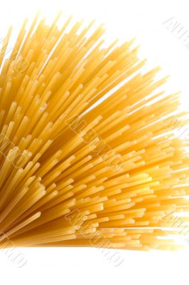uncooked spaghetti