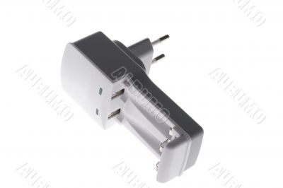 battery charger on white