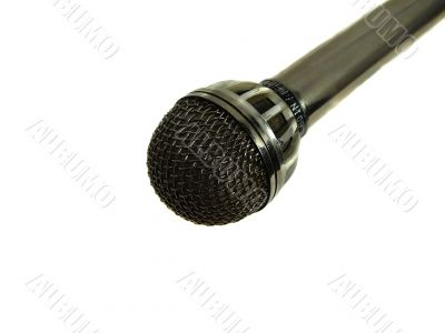 Vocal Microphone On White