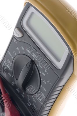 Digital multimeter close up