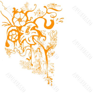 Element for design, frame, illustration