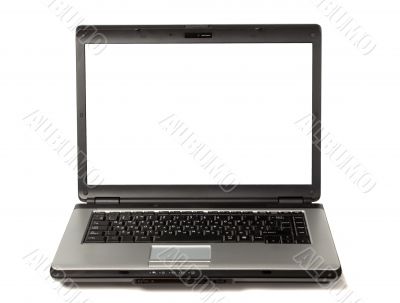 Laptop with white screen