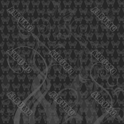 Grey picture with ornament