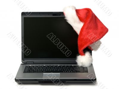 Laptop with hat