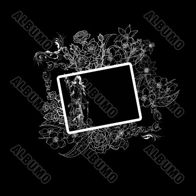 Element for design, frame, illustration