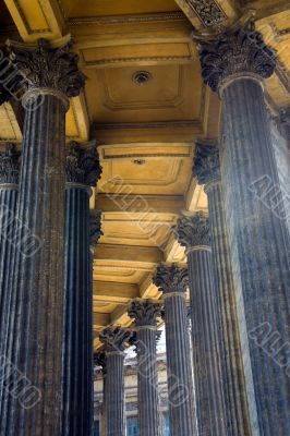 Between columns