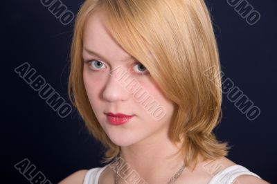 Portrait of the beautiful blonde