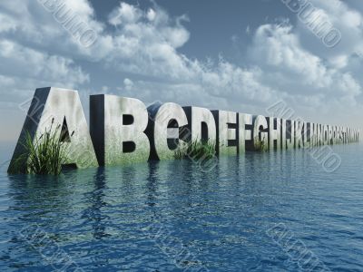 alphabet rocks