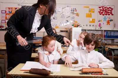 The girl and the teacher