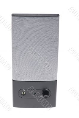 speakers on white close up