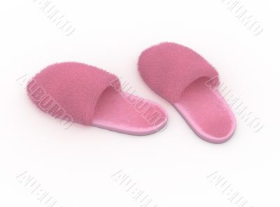 fury soft home slippers, pink