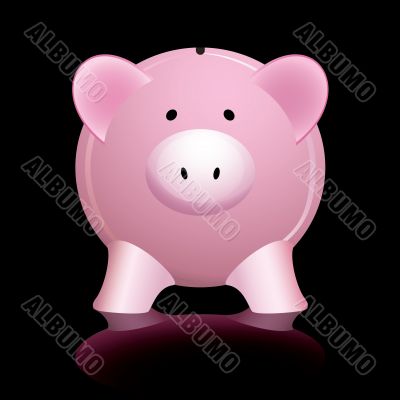 pink piggy bank