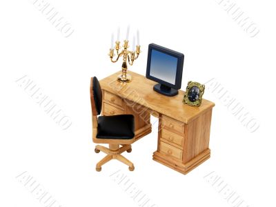 Running the computer by candlelight