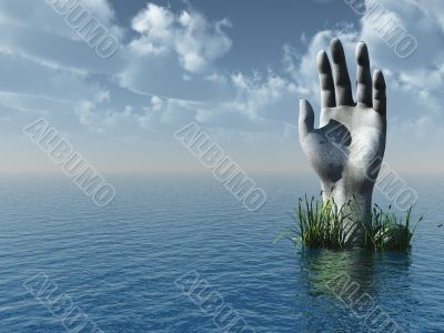 stone hand