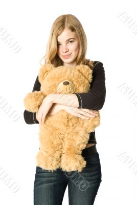 Girl with a Teddy bear