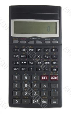 calculator over white