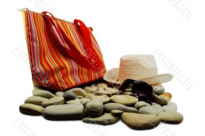 bag to rest on an isolated white background