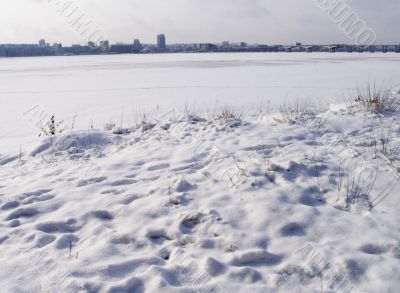 frozen river