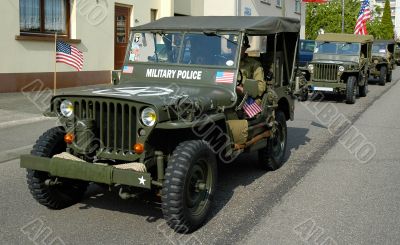 three old MP Jeep