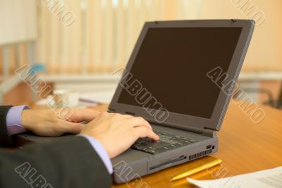 Business people planning on the laptop